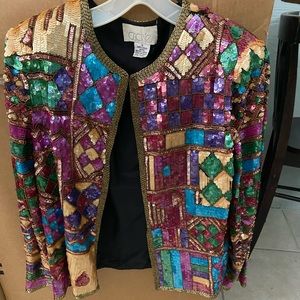 Cache sequin blazer